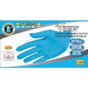Product Image for 43060847 Glove 5ml Nitrile Powder Free MED Blue Disposable Viking
