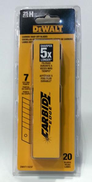 Product Image for 02020038 Snap Off Blades 25MM  H  20 Pack