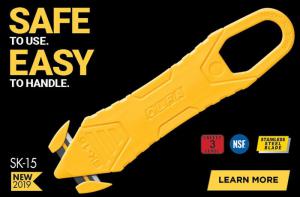 Product Image for 02990046 Disposable Concealed Blade Safety Knife Yellow