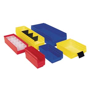 Product Image for 03050505 Plastic Shelf Bin 11-5/8  x 4 1/8  x 4  Blue