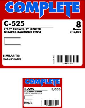 Product Image for 05200325 Medium Crown 18Ga Staple 525  7/16  Crown  1 