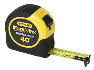 Product Image for 05363416 Tape Measure Stanley Fatmax Blade Armor Coating  40'x1-1/4 
