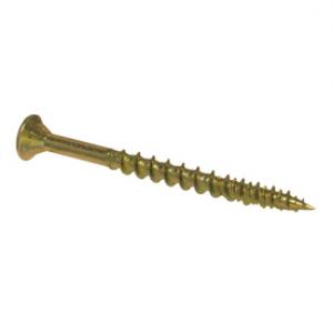 Product Image for 05490072 #8 x 1 1/4  Flat Head S/D Yellow Zinc Construction Screw