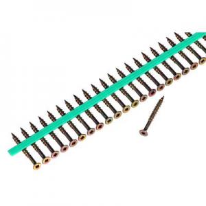 Product Image for 05490161 Strip Wood Screw #8 Flat Head Square Dr  1 3/4 