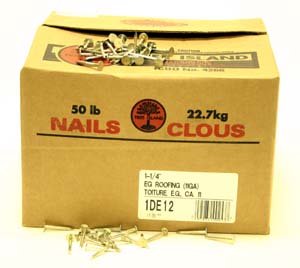 Product Image for 05490567 1 1/4  Electro Galvanized Smooth Roofing Bulk Hand Nails