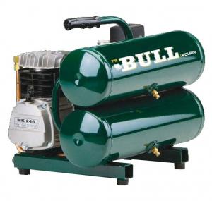 Product Image for 05500067 Rolair  The Bull  Portable Twin Tank Compressor 2HP 4.0CFM