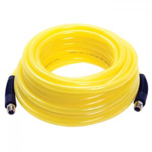 Product Image for 05520946 Air Hose 1/4 x 50' Reinforced Polyure 1/4 MNPT Yellow/blue