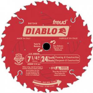 Product Image for 05603020 Circular Saw Blade  Diablo  Thin Kerf 7 1/4  24 Tooth
