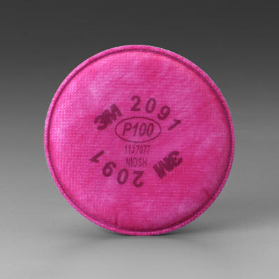 Product Image for 06000038 Filter 3M 2091 P100 Particulate