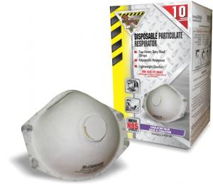 Product Image for 06030158 Particle Respirator Latex Free N95 Disposable C/W Valve