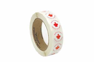 Product Image for 08000186 Made In Canada 1  Circle Red on White Gloss