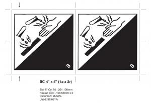 Product Image for 08010250 Dangerous Goods Class 8 Corrosive 4  x 4 