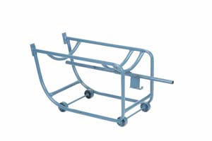 Product Image for 10011270 Drum Cradle 30 - 45 Gallon Drum 1000lb Capacity 3  Casters