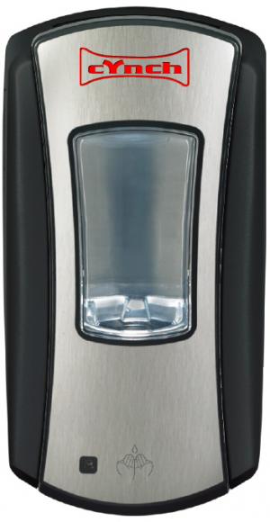 Product Image for 11040125 Cynch GoJo LTX-12 Hands Free Soap Dispenser Black/Chrome