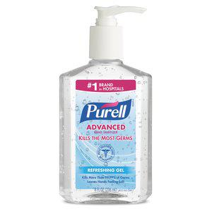 Product Image for 11040131 Hand Sanitizer Purell 9652-12 236ML W/ Pump