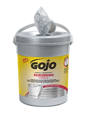 Product Image for 11040136 GOJO 6396-06 Scrubbing Wipes 72/CT Cannister