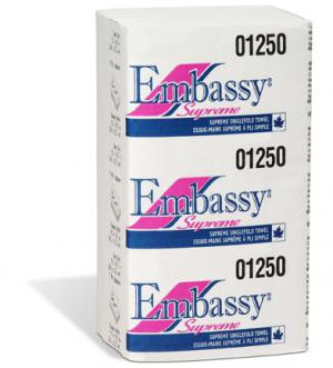 Product Image for 14000020 Embassy 01250 Singlefold Towels Supreme White