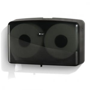 Product Image for 14002050 Noir 09645 Twin Standard Roll Toilet Tissue Dispenser