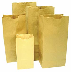 Product Image for 14030120 Checkstand Bag Kraft 12  x 17  x 7 