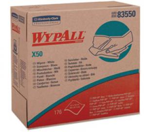 Product Image for 14990377 Wypall 83550 X50 Wiper Pop Up Box 9.1 x12.5  White