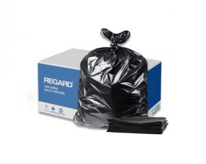 Product Image for 16000006 Garbage Bag Regard Regular Duty Black 20 x22 