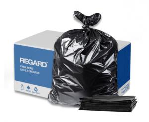 Product Image for 16000021 Garbage Bag Regard Regular Duty Black 35 x47 