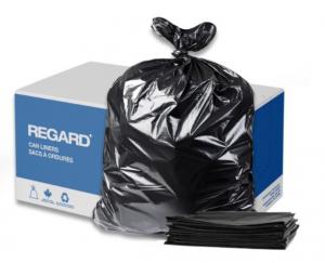 Product Image for 16000051 Garbage Bag Regard Extra Strong Black 26 x36 