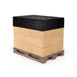 Product Image for 16041018 Top Sheet Poly Pallet Cover 40 X48 X1.5Mil Black Pef'd
