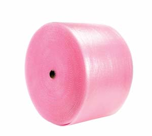 Product Image for 17040466 Bubble Anti-Static 3/16  48 x750' Hot Pink Perf'd 12 