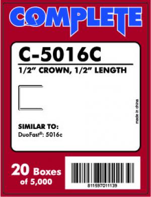 Product Image for 21030070 Fine Wire Staple 5016C 50 Series 20Ga 1/2  Crown  1/2 