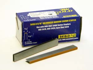 Product Image for 21030265 5418D 5400 Series 9/16  20Ga 3/16  Crown Divergent Staples