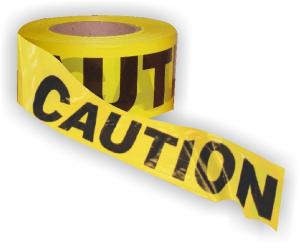Product Image for 34060103 Barricade Tape CAUTION 3 X1000' Black/Yellow
