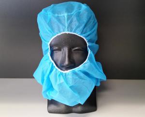 Product Image for 43010025 Shroud Hood/Beard Cover Disposable Blue PP Balaclava