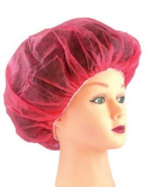 Product Image for 43010046 Hair Cap Bouffant Style 24  Red Disposable