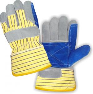 Product Image for 43060069 Glove Premium Split Leather/Cotton Back Double Palm & Index