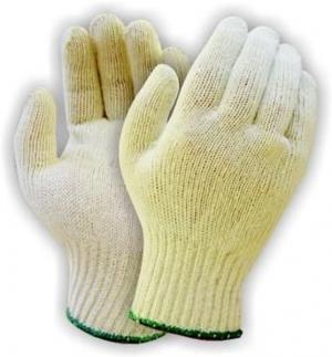 Product Image for 43060527 Glove Cotton/Polyester Knit White Medium blue band
