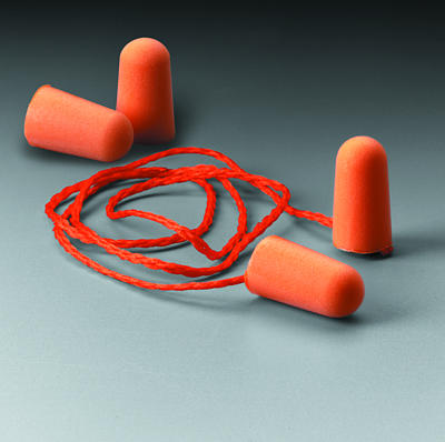 Product Image for 43060160 Foam Earplugs 3M Tapered Fit Corded