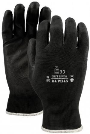 Product Image for 43061278 Glove Stealth Black Lite Seamless Knit Shell Snug Fit Small