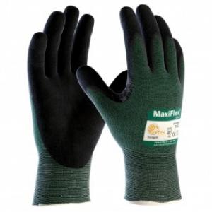 Product Image for 43061305 Glove MaxiFlex Nitrile Coated Green Knit Cut Res. Lvl 3 Med