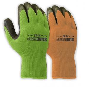 Product Image for 43061372 Glove Hi-Viz Polyester Knit Rubber Latex Palm Large
