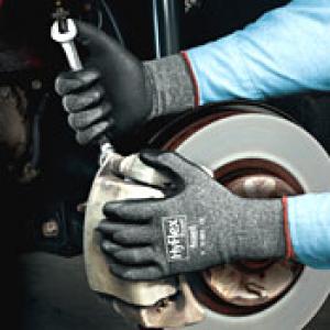 Product Image for 43061450 Glove Foam Coated PalmKnit Back  Ansell HyFlex  Large