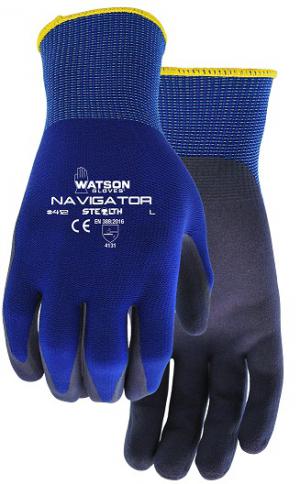 Product Image for 43061647 Glove Stealth Navigator 412 Foam Nitrile Blue Medium