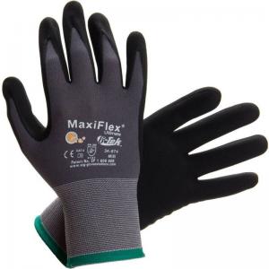 Product Image for 43061368 Glove MaxiFlex Nitrile Coated Palm Grey Nylon Medium