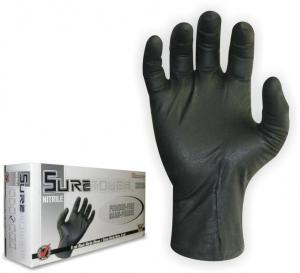 Product Image for 43061962 Glove 5ml Nitrile Powder Free Lg Black Disposable SureTouch