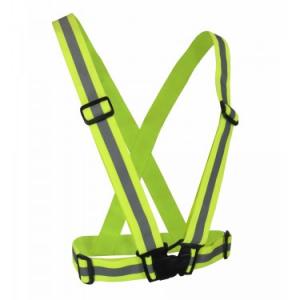 Product Image for 43990650 Elastic Safety Harness Adjustable Fluorescent YLW  One Size