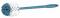 07040805.jpg Plastic Bowl Brush Bristles 14-1/2 L White
