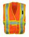 43060864.JPG Safety Vest Class 1 Level 1 5PT Tear 3 Pocket Orange