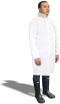 43061318.JPG Lab Coat, Polypropylene, Elastic Wrists White Medium